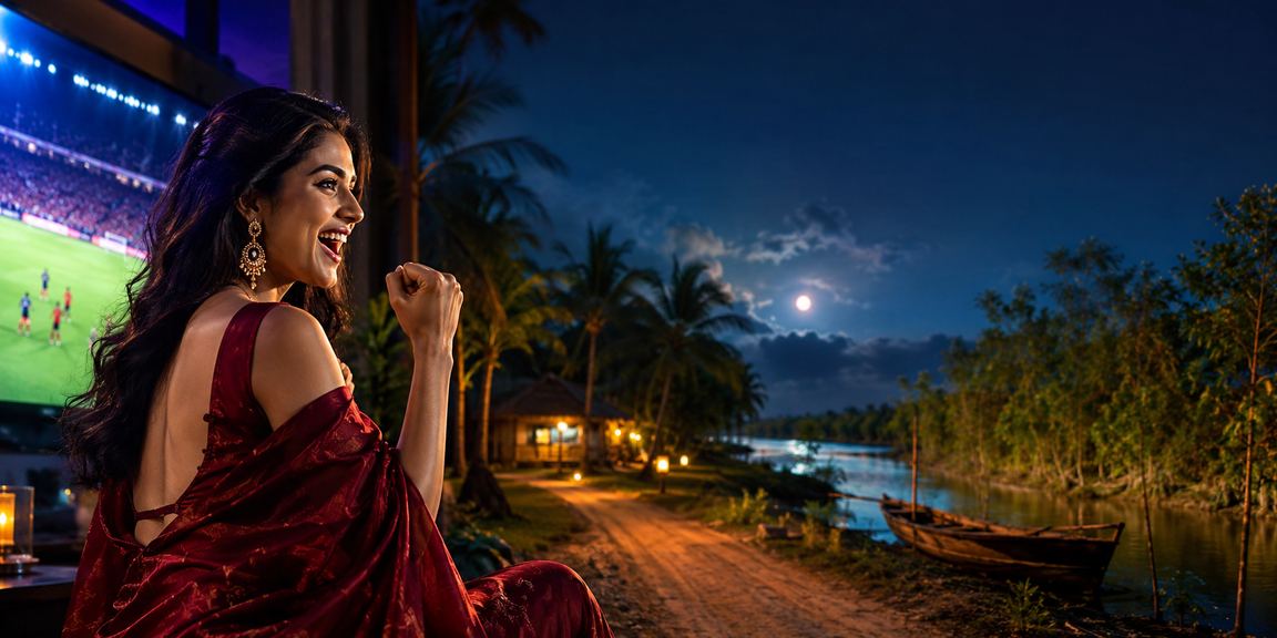 সুন্দরবন অঞ্চলে বাংলাদেশি বিনোদন গেমিং মডেলের দৃশ্য